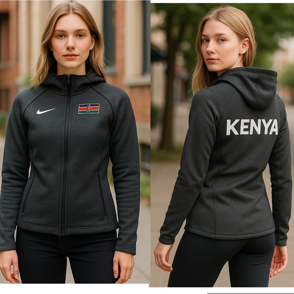 Nike Tech Fleece KENYA Hoodie Jacket Dark Gray Women’s Size XS  CT4116-001